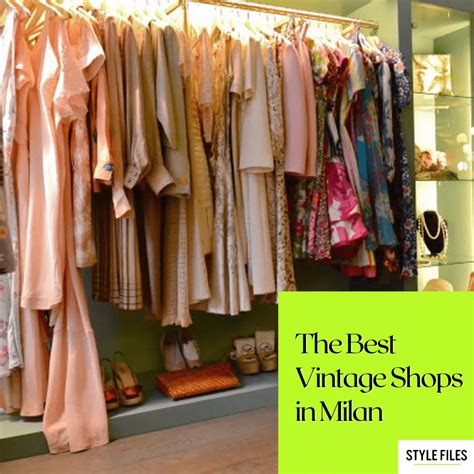 vintage shops in Milan italy